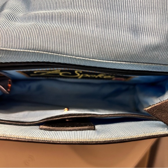 Z Spoke by Zac Posen Black Leather Top Handle Bag with Rose Gold hardware - Picture 4 of 6